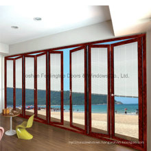 Feelingtop Aluminum Double Glazing Exterior Interior Bi-Folding Door